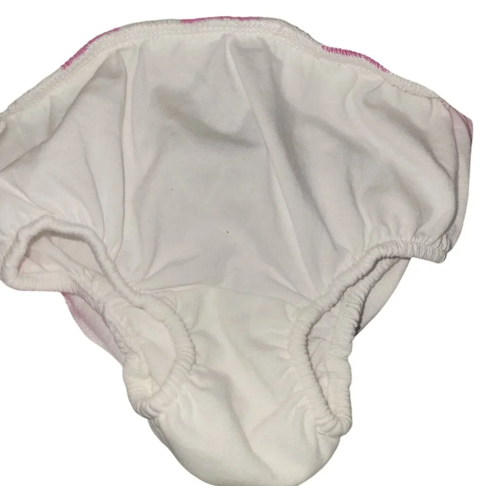Ralph Lauren Baby Girls Pink & White Striped Skirt With Bloomers Size 24M Cotton